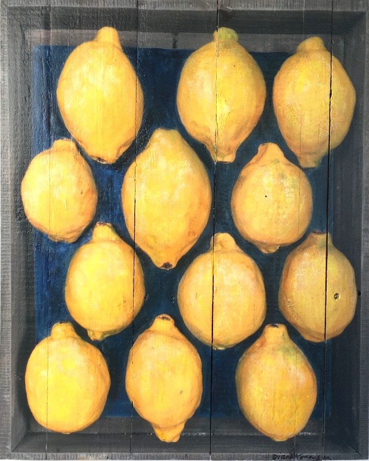 'Fruit Market - Lemons 3/30' by artist Diana Tonnison